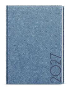 Wöchentlicher Terminkalender - Oskar - Tora - A5 - blau-grau